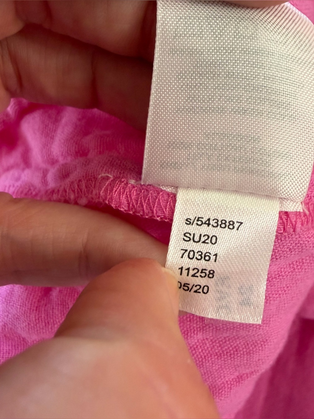 Loft Lou & Grey Dress Womens Large Pink Gauze Cotton Midi Relaxed Boho - Picture 11 of 11